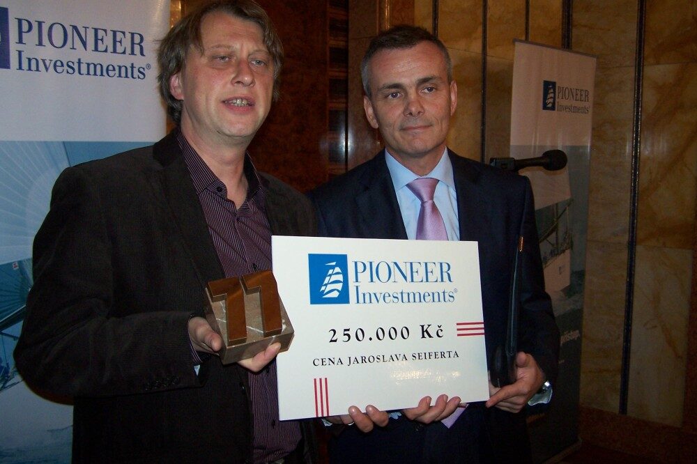 Jáchym Topol s Romanem Pospíšilem