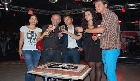 Přípitek při oslavě narozenin TV Óčko, Foto: Martin Kroa, Topzine.cz