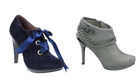 FOTO: Kotníčkové boty na vysokém podpatku s detaily