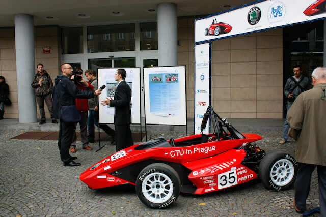 Formule s číslem 35, se kterou letos studenti obsadili na závodech v Německu vynikající 18. místo.