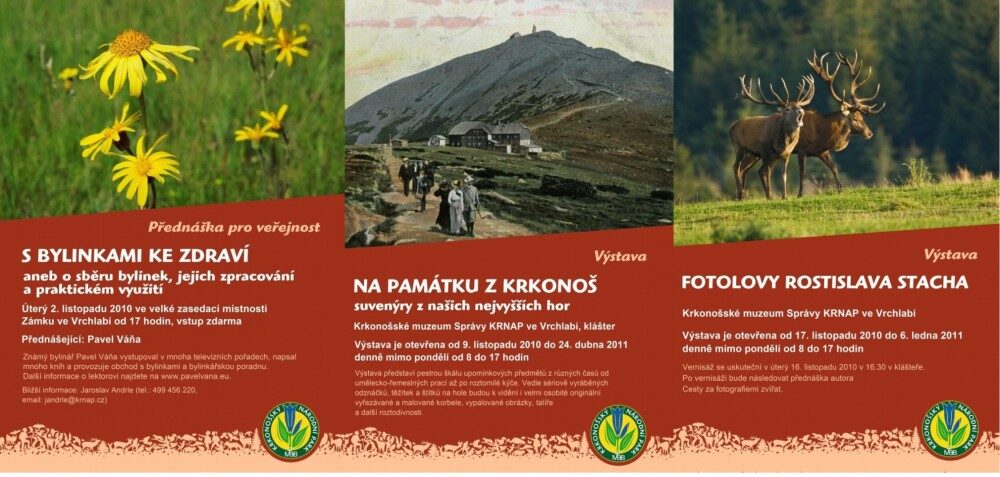 FOTO: pozvánky na akce Správy KRNAP