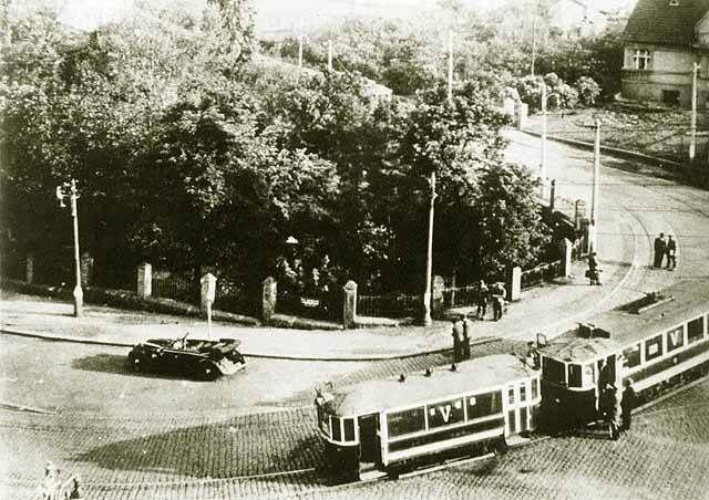 Místo, kde byl spáchán atentát na Heydricha