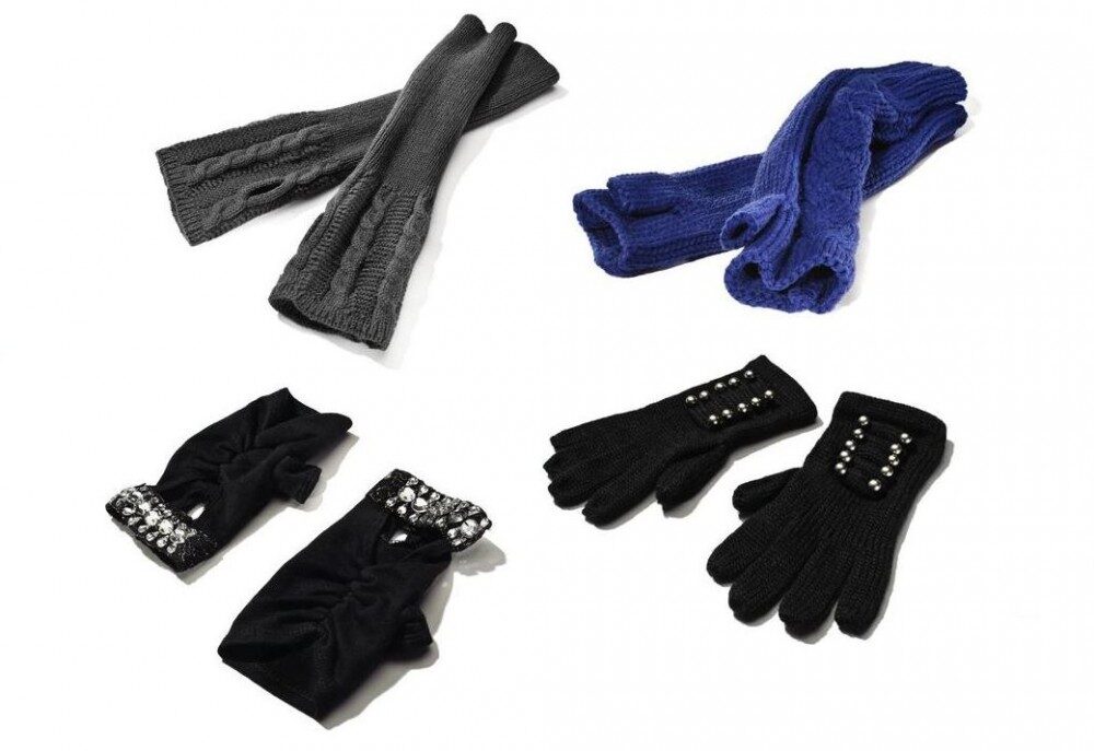 FOTO: Různé pletené rukavice