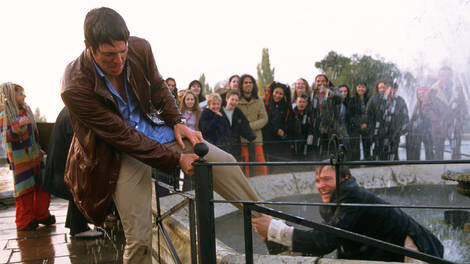 FOTO: Filmová bitka v kašně