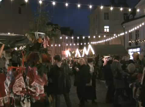 Vánoční trhy v Tallinnu, Zdroj: youtube.com