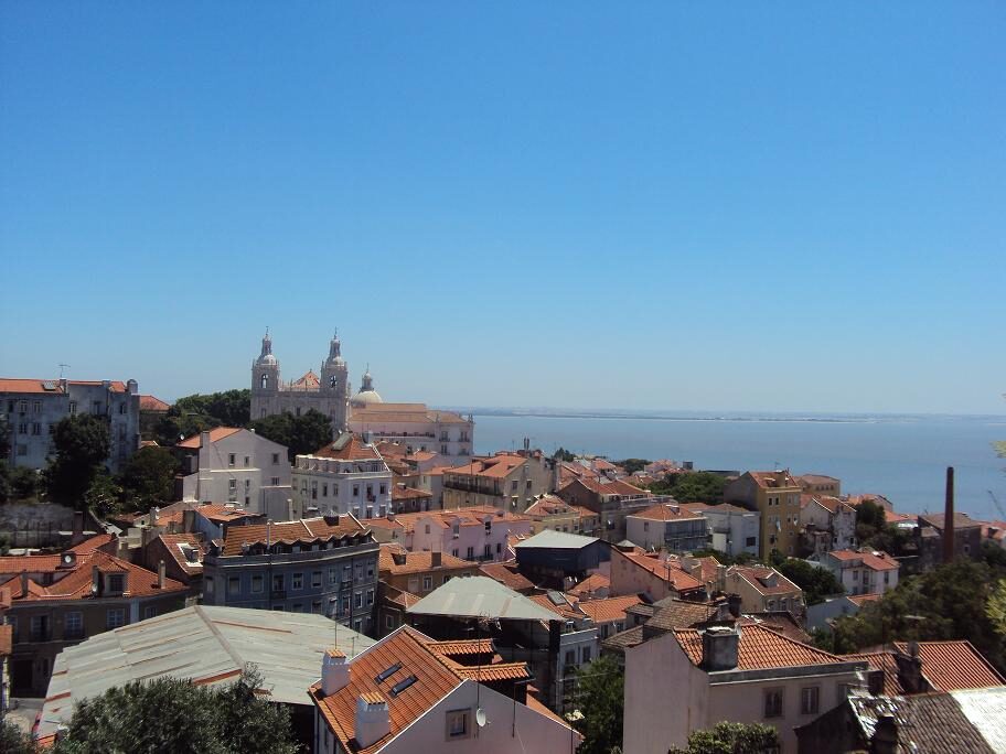 Pohled na čtvrť Alfama