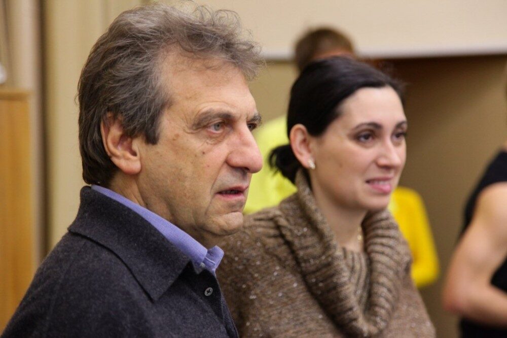 FOTO: Alain Boublil a Gabriela Haukvicová-Petráková na zkoušce muzikálu Marguerite v NDM v Ostravě 2010