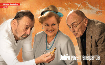 FOTO: Dufek, Zdena Herfortová a Ladislav Lakomý svoje partii dobře rozehráli Zdroj: Městské divadlo Brno