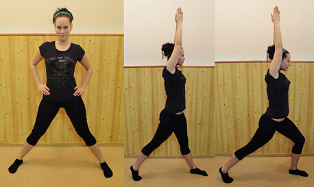 FOTO: Pilates jóga - pozice bojovníka