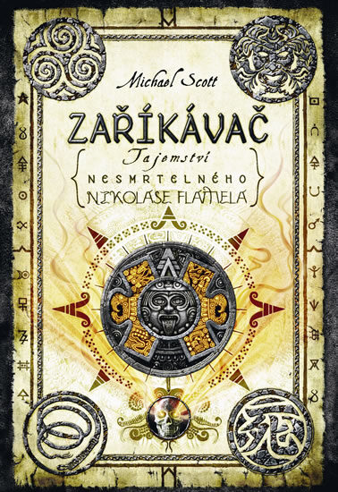 Michael Scott: Zaříkávač (Tajemství nesmrtelného Nikolase Flamela), obálka knihy