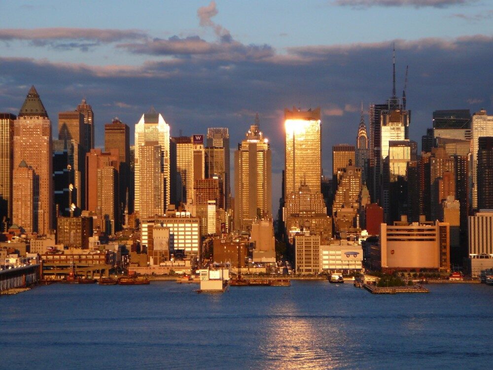 FOTO: západ slunce nad Manhattnem