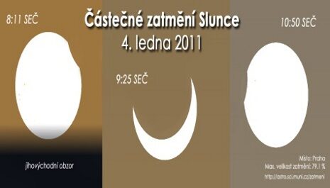 FOTO: Zatmění Slunce 4.ledna 2011