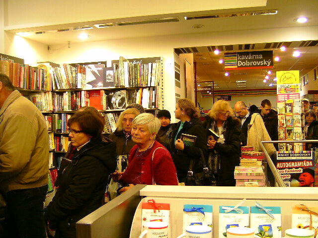 Autogramiáda Miloslava Stingla v Brně