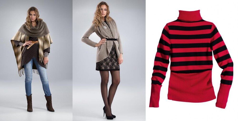 FOTO: Pončo a různé svetry