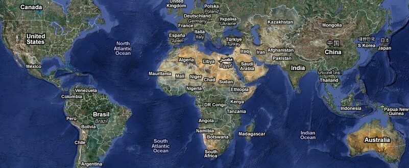 FOTO: Mapa světa