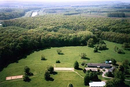 FOTO: Mikulčice, letecký pohled