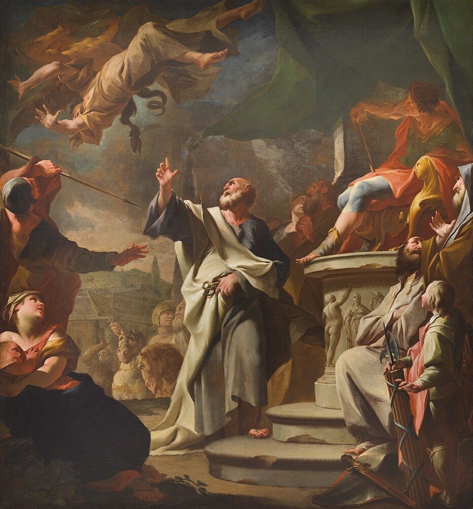 FOTO: Výstava Olomoucké baroko. Sv. Petr při souboji se Šimonem Mágem