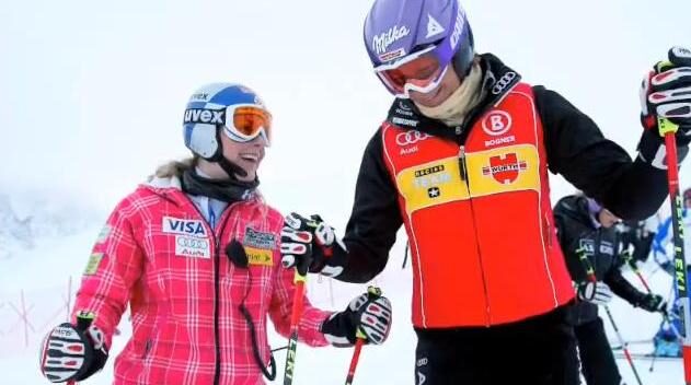 Lindsey Vonnová a Maria Rieschová