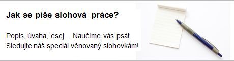 OBR: Grafický poutač: slohové práce