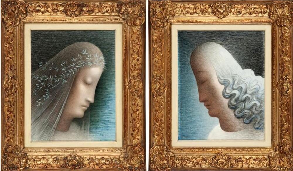 Obr. Dvojice obrazů od Zrzavého