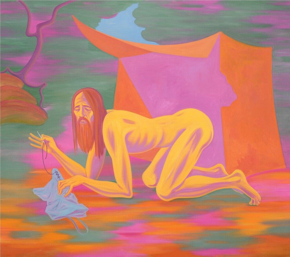 FOTO: Obraz Tomáše Císařovského na výstavě „Kam až“