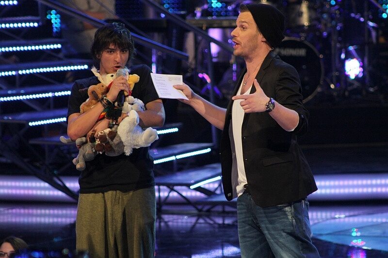 FOTO: Michal Šeps a Leoš Mareš při prvním finálovém večeru soutěže Česko-Slovenská SuperStar