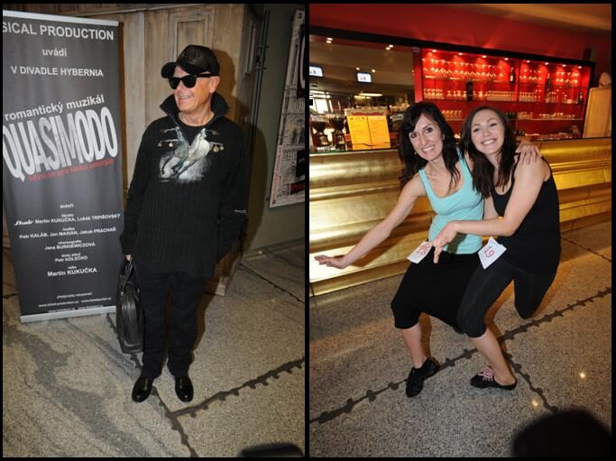 FOTO: Jiří Korn, Radka Fišarová a Kamila Nývltová na konkurzu k připravovanému muzikálu Quasimodo Divadla Hybernia