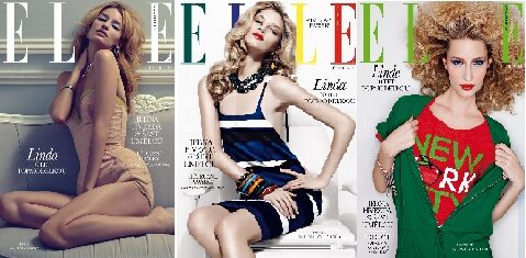 FOTO: Obalky Elle Linda Vojtová