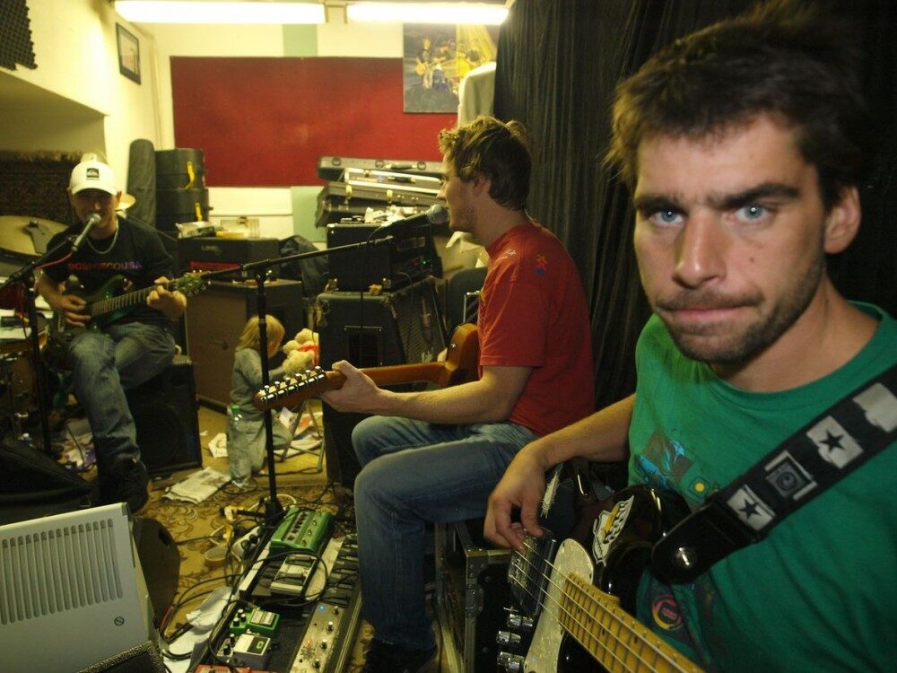 FOTO: Skupina Wohnout při nahrávání nového alba