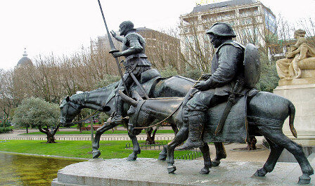 FOTO: Památník Dona Quijota v Madridu