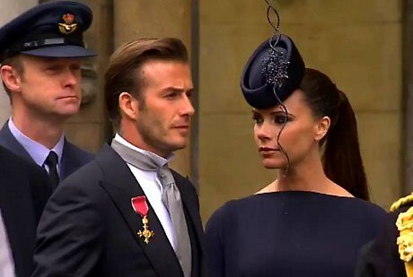 FOTO: David a Victoria Beckham na svatbě prince Williama