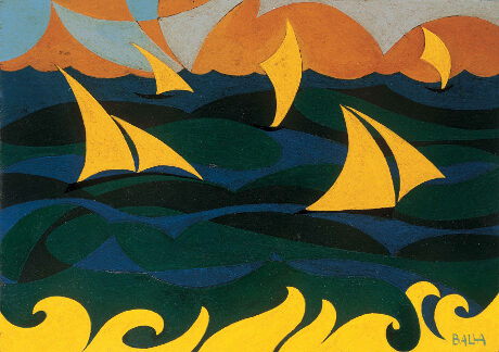 FOTO: Giacomo Balla, Linee forze del mare, 1919, zdroj: The George Economou Collection