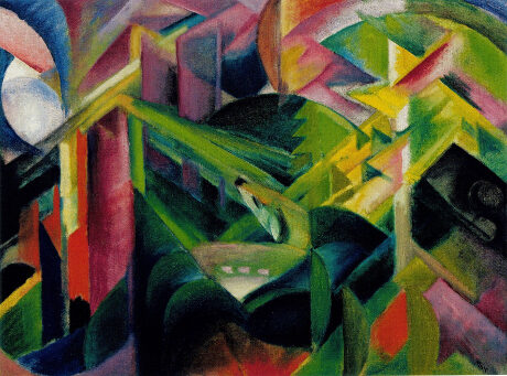 FOTO: Franz Marc, Srna v klášterní zahradě, 1912, zdroj: Státní galerie v Lehnbachhaus, Mnichov