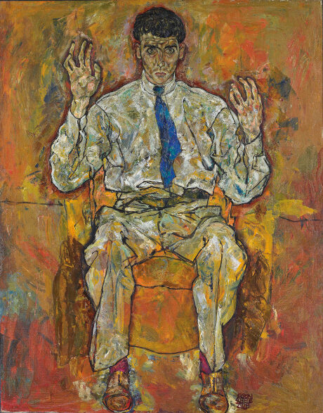 Egon Schiele Der Maler Albert Paris Guetersloh, 1918, zdroj: The Minneapolis Institute of Arts