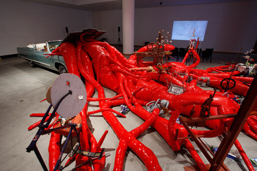 FOTO: Multimediální instalace Palms (2007) Johna Bocka