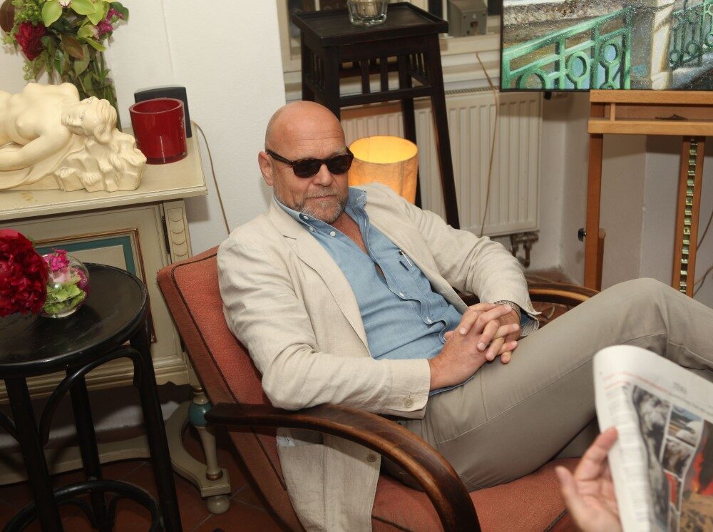 FOTO: Marek Vašut na tiskové konferenci k připravovanému muzikálu Vánoční zázrak