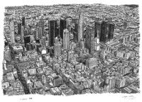 Stephen Wiltshire Los Angeles pohled ze vzduchu 2008, zdroj: stephenwiltshire.co.uk