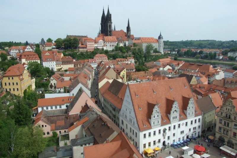FOTO: Míšeň - pohled z věže Frauenkirche