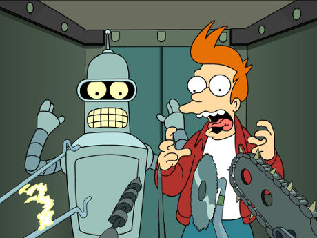 FOTO: Bender a Fry, hlavní postavy seriálu Futurama