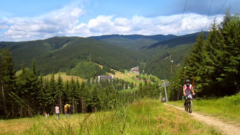 FOTO: Areál Razula je v létě rájem cyklistů