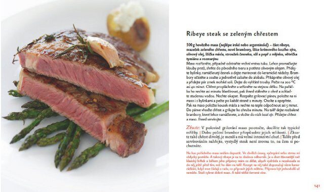 FOTO: Markétin recept na ribeye steak se zeleným chřestem