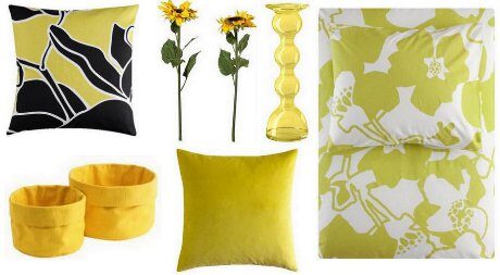 FOTO: Bytové doplňky ve žluté barvě