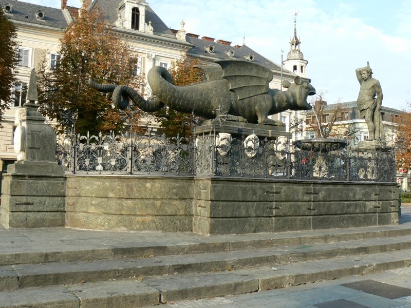 Klagenfurt - Lindwurmbrunnen