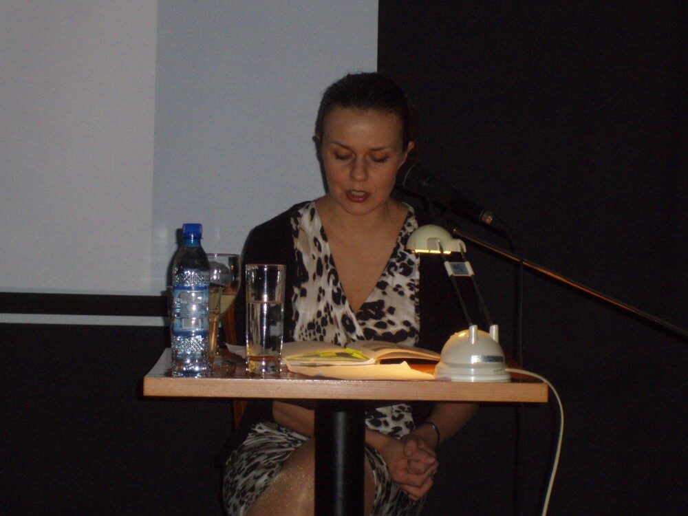 Julia Fiedorczuk při čtení