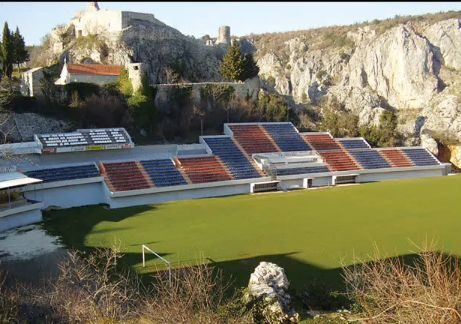FOTO: Fotbalový stadion Gospin Dolac v Chorvatsku