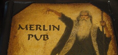 FOTO: Jídelní lístek Merlin - irish pub