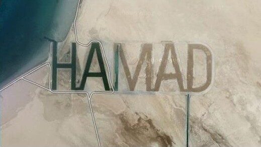 Jméno šejka Hamada je vidět z vesmíru