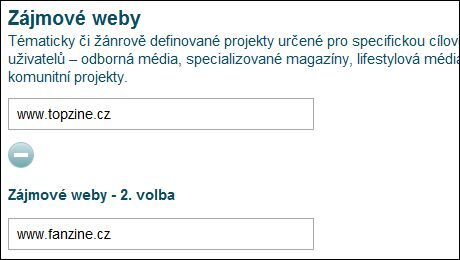OBR: Kategorie zájmové weby v Křišťálové lupě 2011