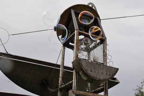 Bubble stroj na Karlově náměstí