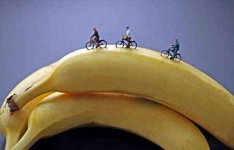 FOTO: Cyklisté na banánu, Christopher Boffoli